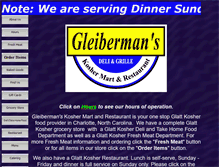 Tablet Screenshot of gleibermans.com